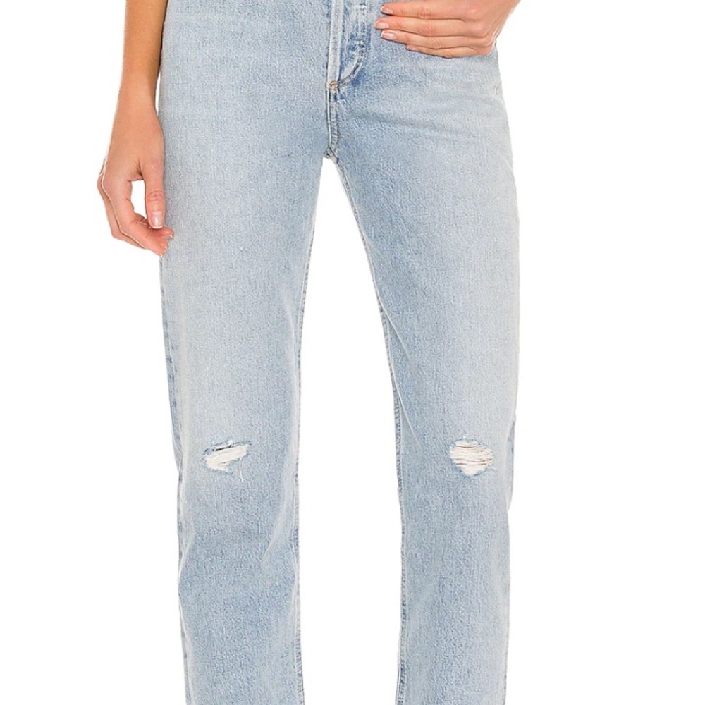 Agolde Light Blue Straight Leg Jeans
